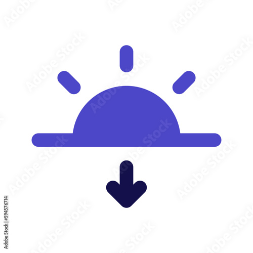 sunset bicolor icon