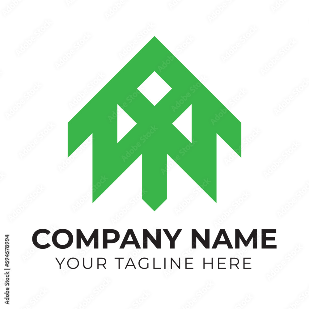 Corporate minimal abstract monogram business logo design template Corporate minimal abstract monogram business logo design template