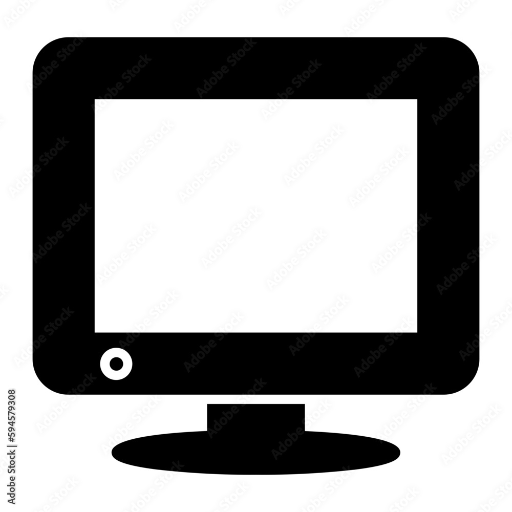 Monitor Glyph Icon Monitor Glyph Icon