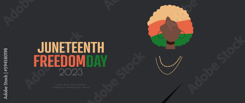 Juneteenth Freedom Day 2023 banner.