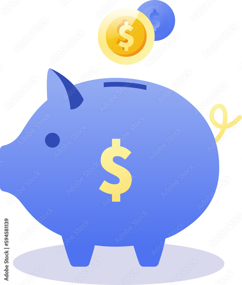 money saving piggy bank