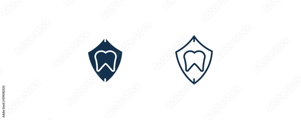 dental protection icon. Outline and filled dental protection icon from dental health collection. Editable dental protection symbol. dental protection icon. Outline and filled dental protection icon from dental health collection. Editable dental protection symbol.