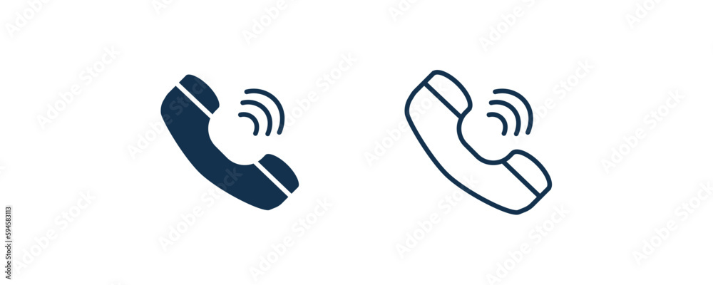 telephone receiver icon. Outline and filled telephone receiver icon from technology collection. Line and glyph vector isolated on white background. Editable telephone receiver symbol. telephone receiver icon. Outline and filled telephone receiver icon from technology collection. Line and glyph vector isolated on white background. Editable telephone receiver symbol.