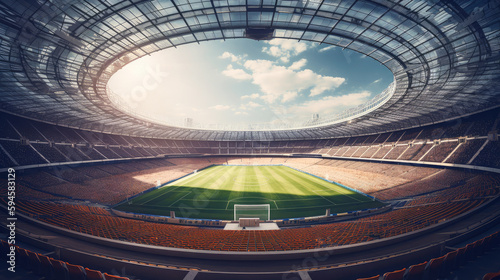 Soccer Sport Stadium, Ai generative