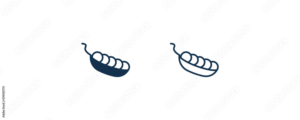 pea icon. Outline and filled pea icon from vegetables and fruits collection. Line and glyph vector isolated on white background. Editable pea symbol. pea icon. Outline and filled pea icon from vegetables and fruits collection. Line and glyph vector isolated on white background. Editable pea symbol.