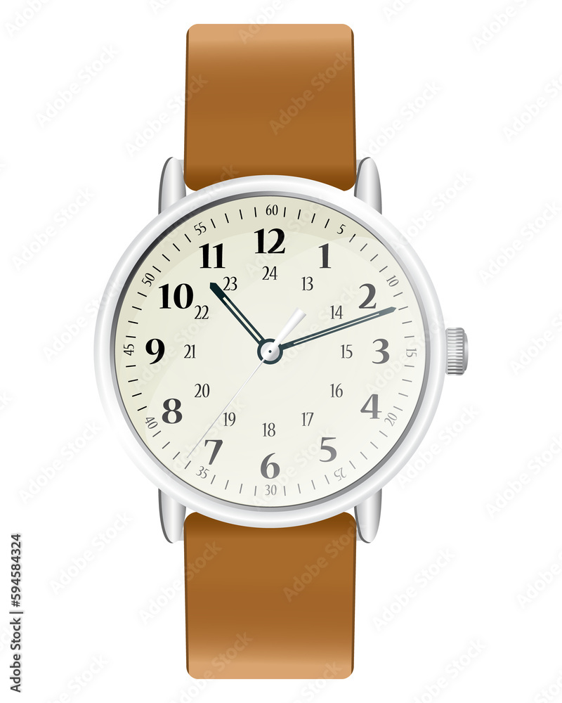 Classic and modern mens watches. Realistic illustration. Classic and modern mens watches. Realistic illustration.