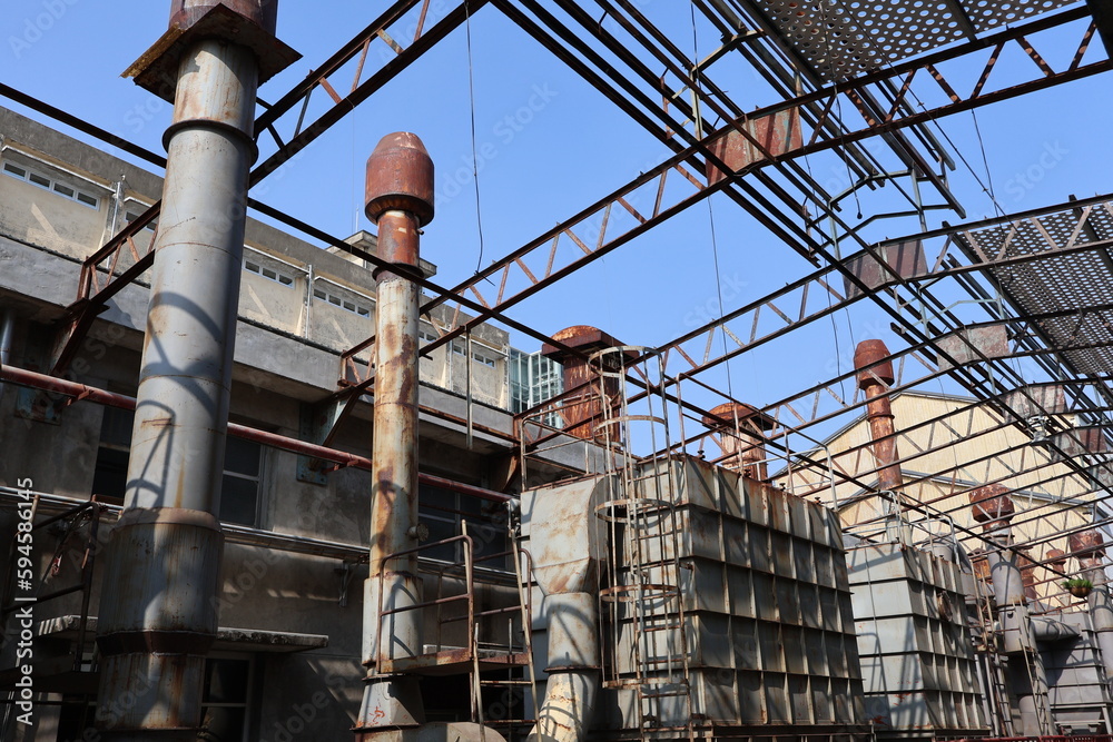 Fototapeta premium April 16, 2023: 1936 Tobacco Culture Base in Pingtung, Taiwan.