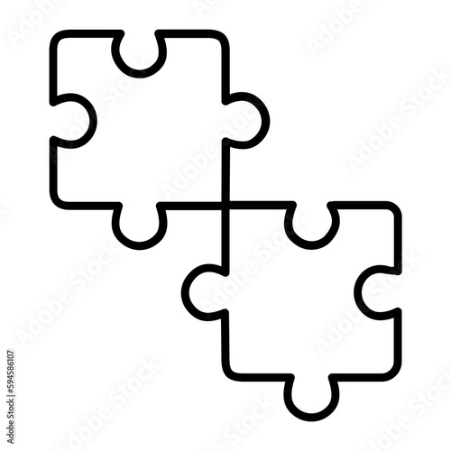 Puzzles Outline Icon