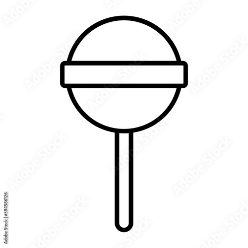 Lollipop Outline Icon