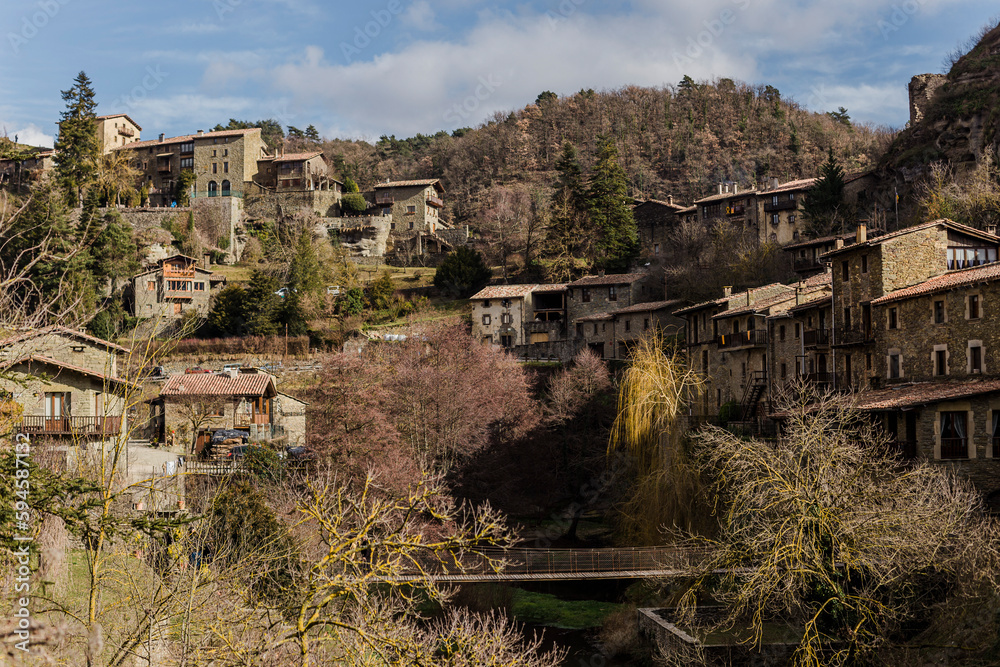 Rupit, charming medieval town in Catalonia