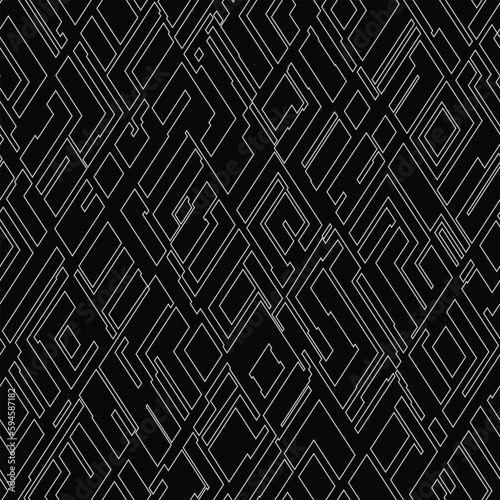 Abstract geometric repeat pattern. Vector illustration seamless pattern background