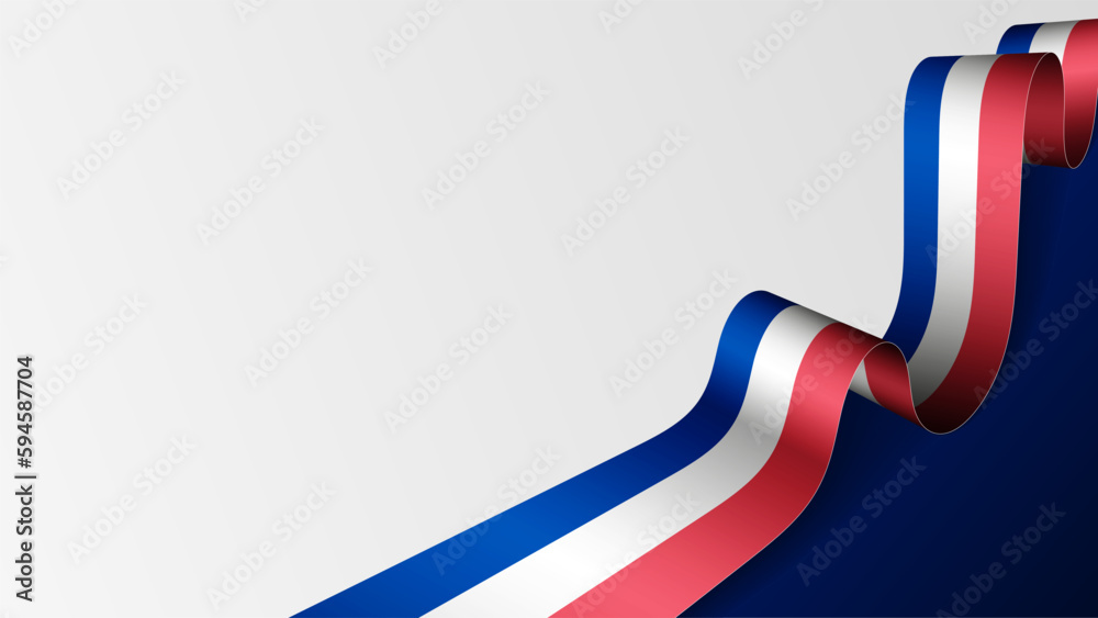 France ribbon flag background. Stock Vector | Adobe Stock