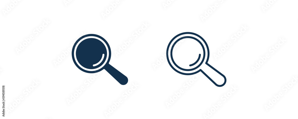 magnification lens icon. Outline and filled magnification lens, research icon from education collection. Line and glyph vector isolated on white background. Editable magnification lens symbol. magnification lens icon. Outline and filled magnification lens, research icon from education collection. Line and glyph vector isolated on white background. Editable magnification lens symbol.