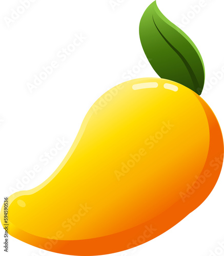 Mango Yellow Fruit Tropical Fresh Summer Isolated
