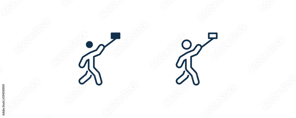 man taking a selfie icon. Outline and filled man taking a selfie icon from behavior and action collection. Line and glyph vector isolated on white background. Editable man taking a selfie symbol. man taking a selfie icon. Outline and filled man taking a selfie icon from behavior and action collection. Line and glyph vector isolated on white background. Editable man taking a selfie symbol.