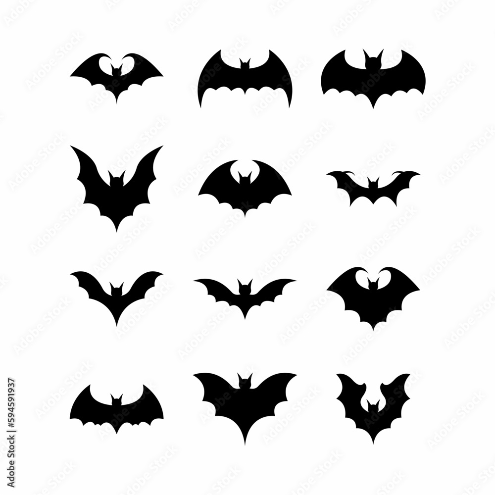 Fototapeta premium set of logo vector bat 