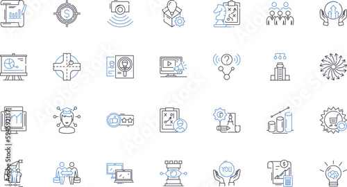 Roadmap and itinerary line icons collection. Plan, Schedule, Guide, Destination, Route, Program, Map vector and linear illustration. Journey,Agenda,Adventure outline signs set