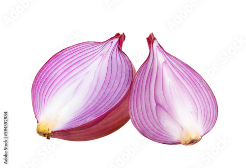 Red onion isolated on transparent png
