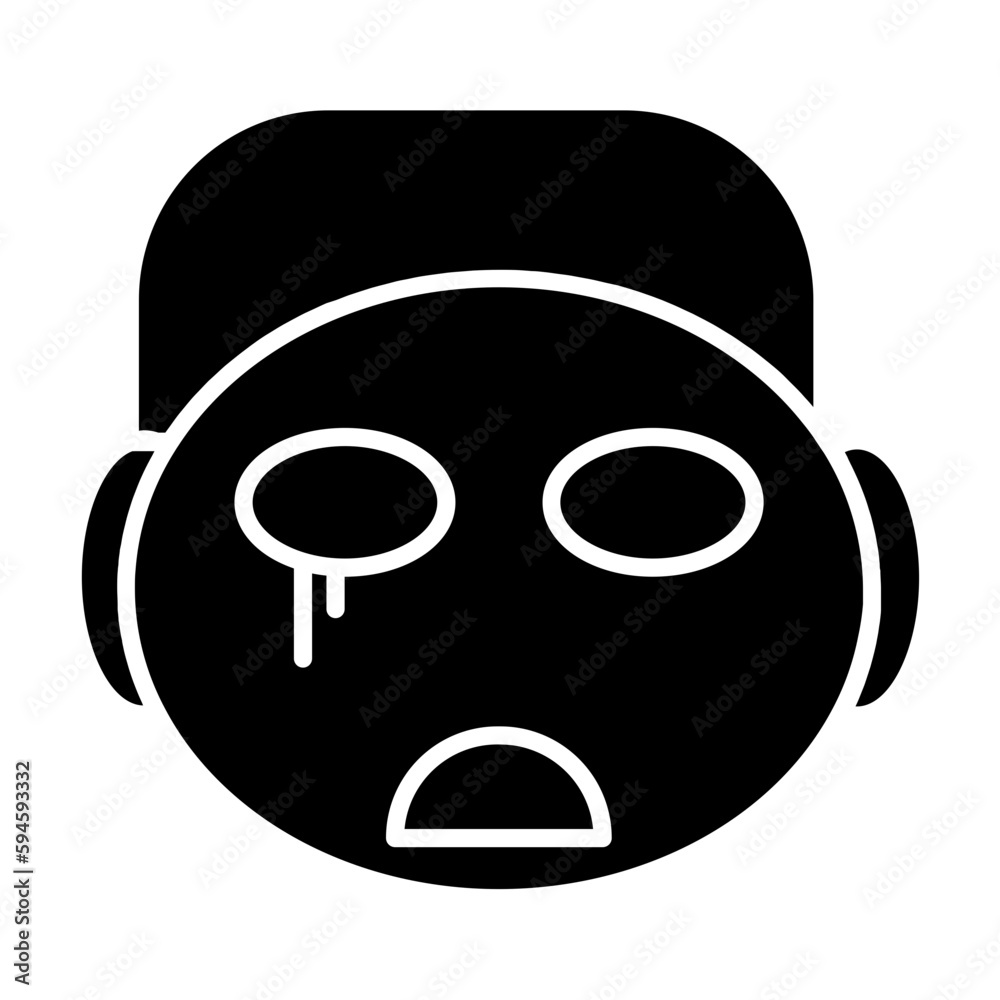 Naklejka premium Monsters Glyph Icon