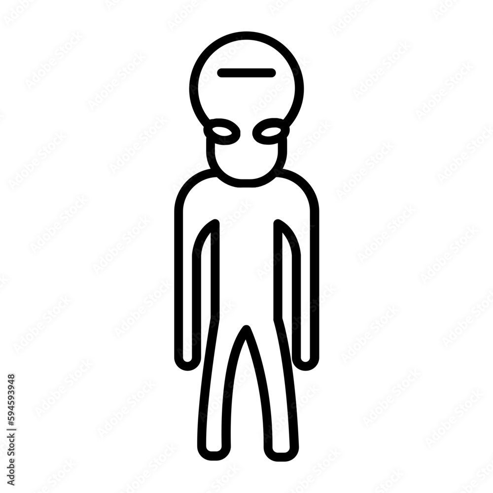 Monsters Thin Line Icon Outline Spooky Monster Monsters Thin Line Icon Outline Spooky Monster