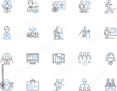 Self-realization line icons collection. Enlightenment, Insight, Empowerment, Discovery, Awareness, Clarity, Discovery vector and linear illustration. Consciousness,Transformation,Understanding outline