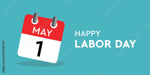 red simple calendar icon 1 may labor day