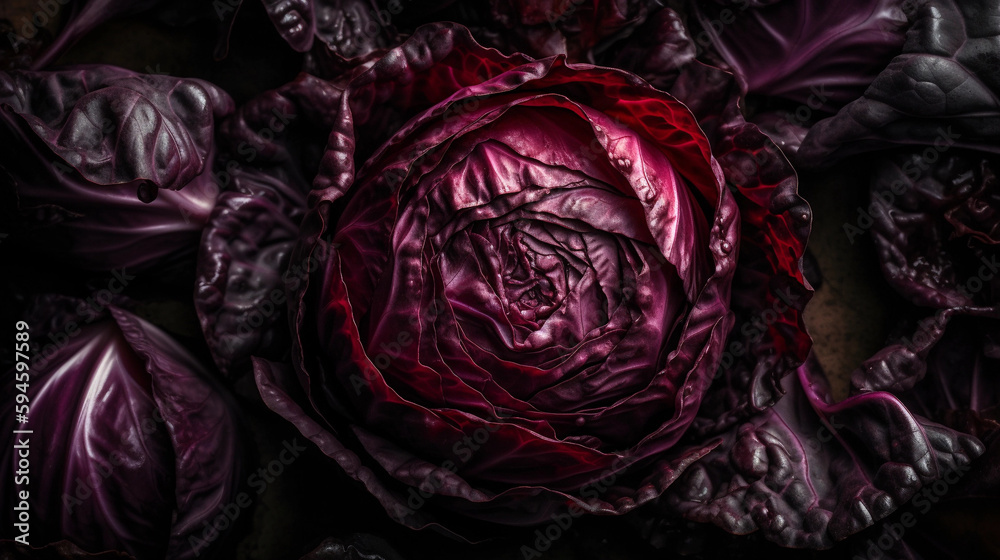 Obraz premium Red cabbage