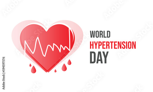 World Hypertension Day. Template for background, banner, card, poster. vector illustration.