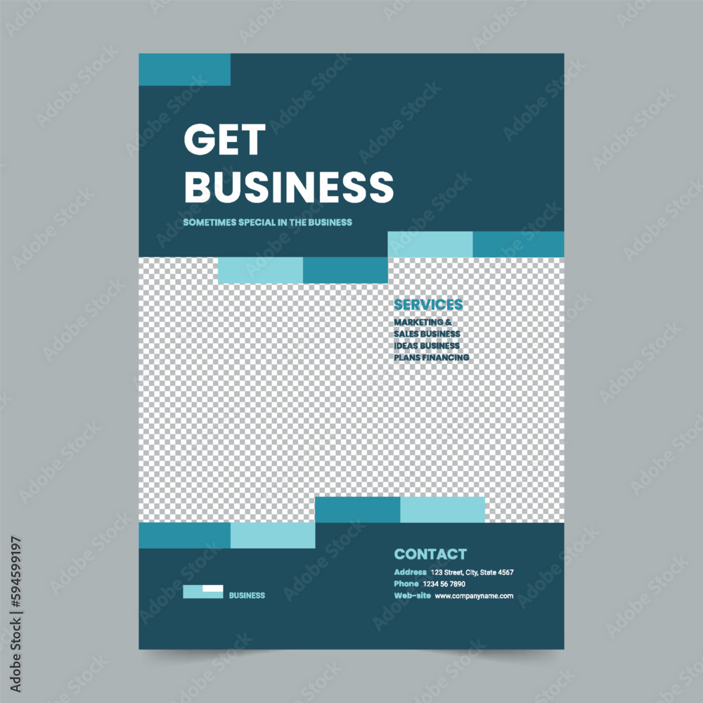 Business Networking Flyer Template. A clean, modern, and highquality