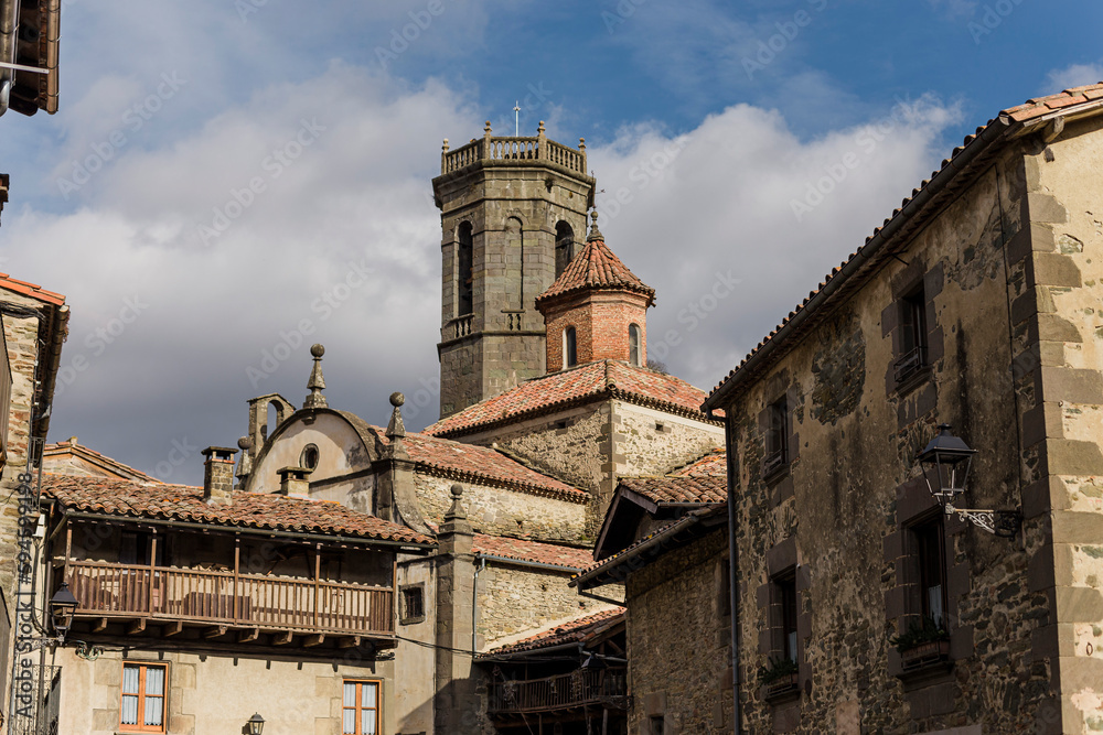 Landscape of Rupit, a Catalan medieval town
