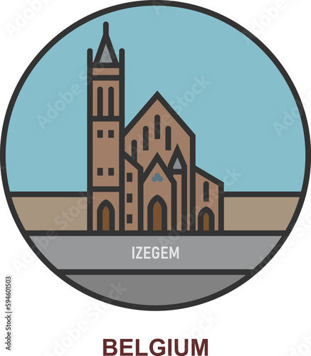 Izegem. Cities and towns in Belgium