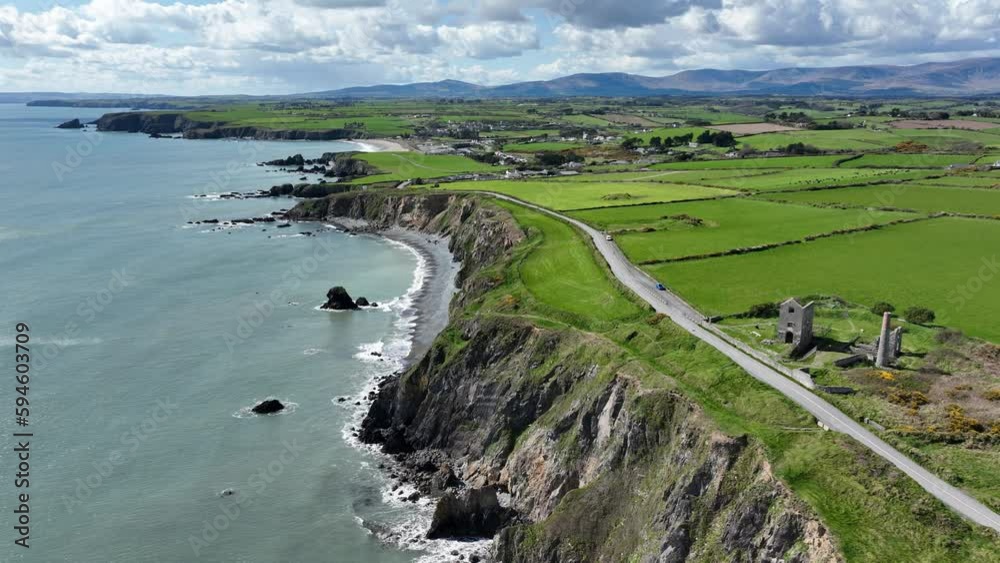Ireland Coast Waterford coastline Tankardstown Copper Mines on The Copper Coast Drive Ireland Coast Waterford coastline Tankardstown Copper Mines on The Copper Coast Drive