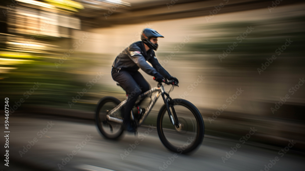 Naklejka premium speed concept. motion blur Generative AI