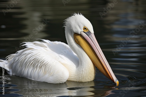 pelican on the water, ai generative © nataliya_ua