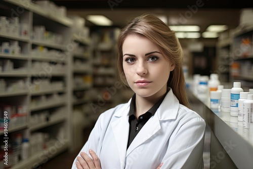 pharmacist in pharmacy, ai generative