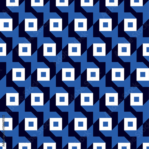 Seamless abstract pattern with colorful shapes Geometrical retro template for fabric, background, surface design, packaging Vector illustration