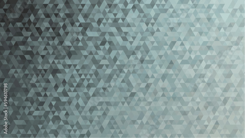 Abstract geometric mosaic background, crystal diamond wallpaper, low poly, green faceted texture and seamless pattern, vector 
