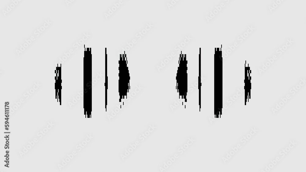 8-bit pattern. Pixel design. Computer defect. Black glitch noise ...
