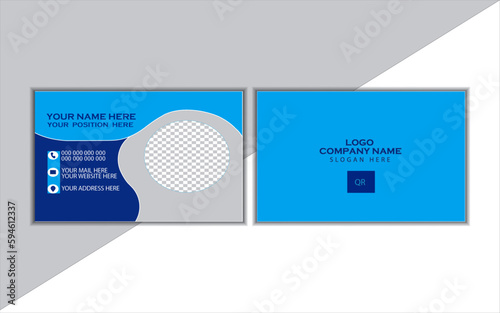 Modern and Clean digital business card for your company with your employee.Vector illusration.