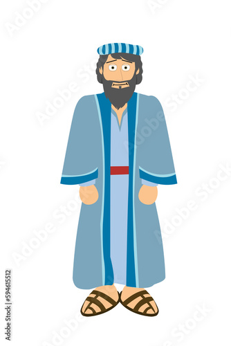 Fototapeta Cartoon Bible Character - Jairus