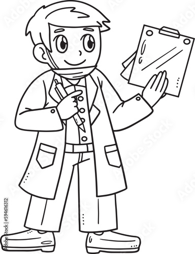 Isolated Coloring Page for Kids