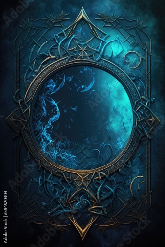 A Magical Background in the Arcane Sorcery Mastery Style - Mysterious Arcane Magic Wallpaper - Stylish Vintage Retro Ancient Sorcery Backdrop Texture - Created with Generative AI technology photo