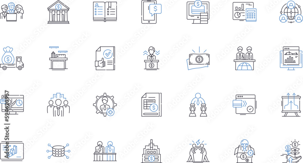 Investment services line icons collection. Portfolio, Stocks, Bonds, Mutual funds, Securities, Annuities, Retirement vector and linear illustration. Wealth,Asset,Capital outline signs set Investment services line icons collection. Portfolio, Stocks, Bonds, Mutual funds, Securities, Annuities, Retirement vector and linear illustration. Wealth,Asset,Capital outline signs set