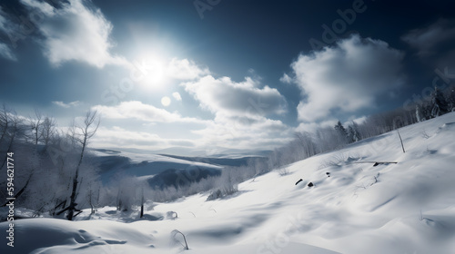 snow covered mountains © VirtualCreatures