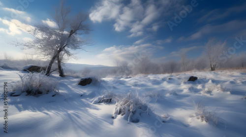 snow covered trees © VirtualCreatures