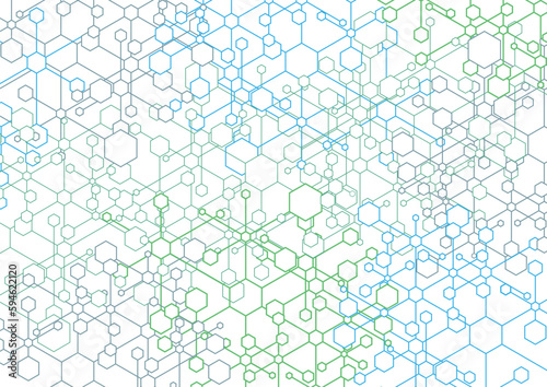 a pattern of many interwoven geometric shapes