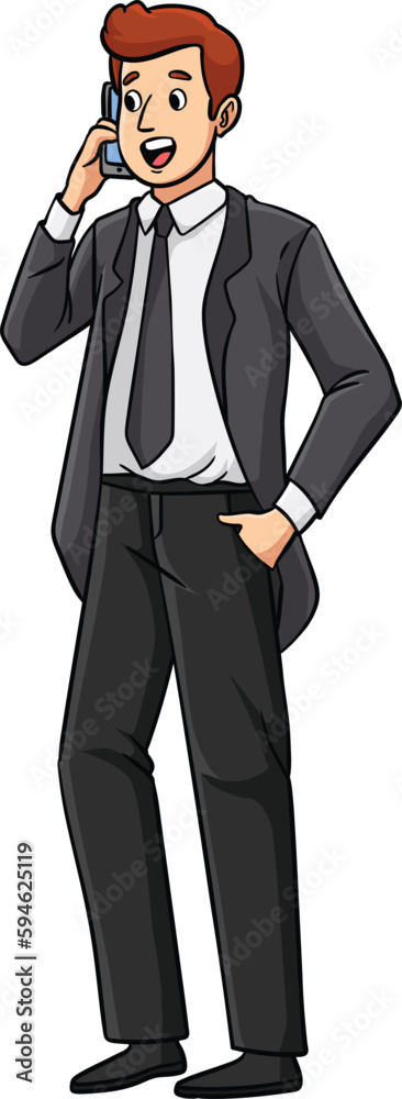 Entrepreneur Cartoon Colored Clipart Illustration Entrepreneur Cartoon Colored Clipart Illustration
