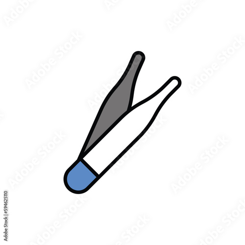 tweezers icon vector stock.