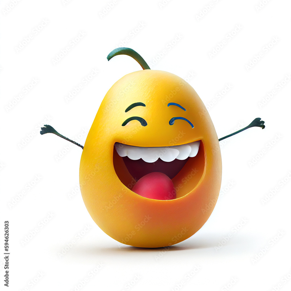Capturing the Joy of Mango: Smiling Fruit in Creative and Playful Image. Generated AI. Capturing the Joy of Mango: Smiling Fruit in Creative and Playful Image. Generated AI.