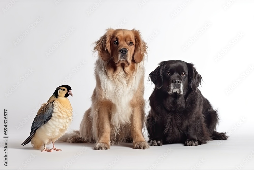 group of pets, ai generative